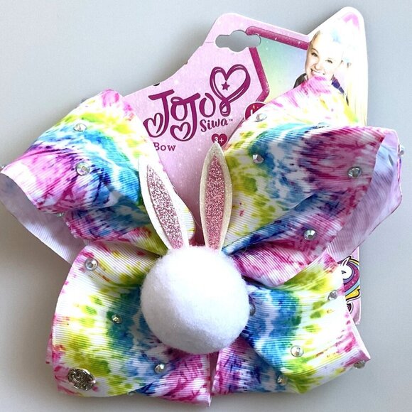 JoJo Siwa Other - JOJO SIWA, LIMITED EDITION BUNNY WITH GLITTER EARS TIE DYE  BOW